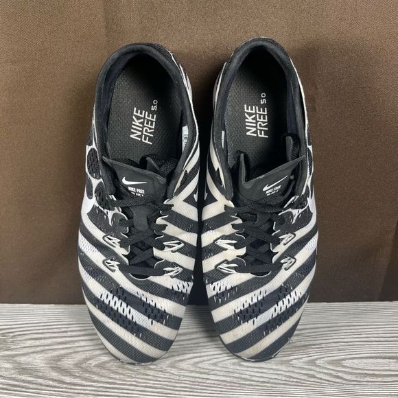 Nike Free Womens TR Fit 5.0 Black White Running Shoes Athletic Sneaker Size 8 - Picture 9 of 9